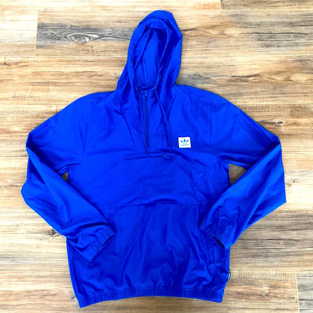 Adidas half zip windbreaker mens